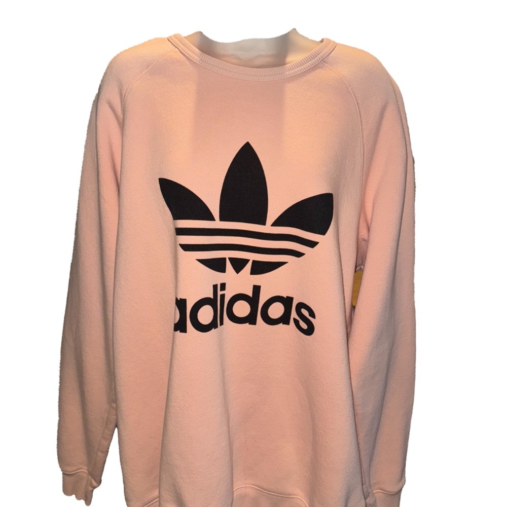 Adidas Women's Pink oversized Sweater
